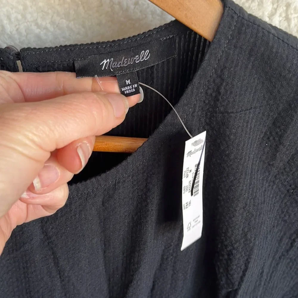 Madewell Black Midi Dress - Picture 5 of 8